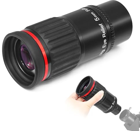 Astromania Super Wide Angle Eyepiece for Telescope, 1.25 & 2 inch SWA 70 Degree 5mm Telescope Eyepiece, Multi-Coated ED Element Telescope Accessories for Astrophotography Observation