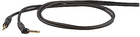 Proel DHS120 - Cavo Audio Professionale ONEHERO per strumenti con connessioni jack mono 6.3 mm a jack mono 6.3 mm ad angolo, Nero (3mt)