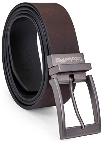 Timberland PRO Men's 38mm Harness Roller Reversible Leather Belt, Brown/Black, 38
