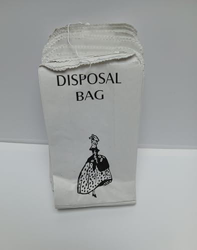 Bolsas sanitarias de papel, paquete de 100 unidades, bolsas de eliminación ecológicas para baños de invitados, hoteles y baños