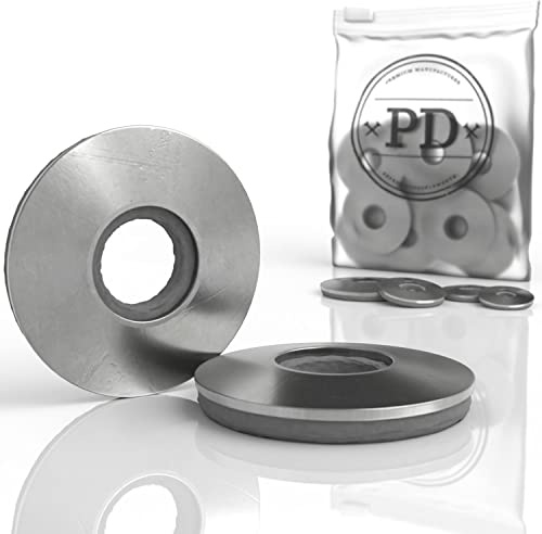 PD® Arandelas M5 con junta EPDM (5,2x14mm)|Arandelas de sellado para tornillos de acero inoxidable A2 V2A | Arandela de sellado para tornillos de fontanero y perforación y tornillos Eternit | 25 pts