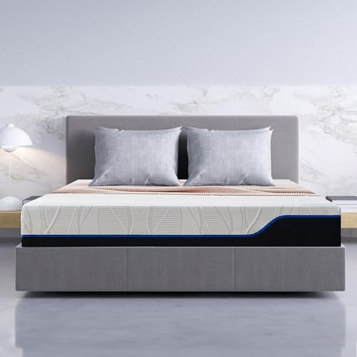 Classic Brands Astralis Colchón Viscoelástico 90x200, 22 cm, Gel Refrescante Espuma Viscoelástica, Firmeza Media, Transpirable, Caja, White