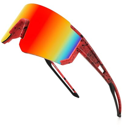 FEISEDY Kids Sunglasses Youth Baseball Sun Glasses, UV400 Sports Teens Cycling Shades for Boys Girls Age 8-16 B0048
