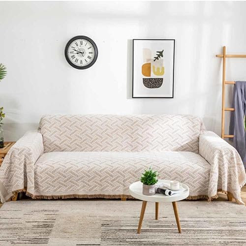 YWQJL Sofa Überwurfdecke rutschfest L Form 3 Sitzer 300cm Sofaüberwurf Decke Ecksofa Vintage Couch Überwurf Sofadecken Für Sitzfläche Sofa Schutzdecke,B-230x340cm