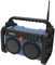 Soundmaster DAB85BL Stereo Baustellenradio Gartenradio Outdoorradio Digitalradio DAB+ UKW-RDS Bluetooth Li-Ion Akku IP44 Staub- und spritzwassergeschützt