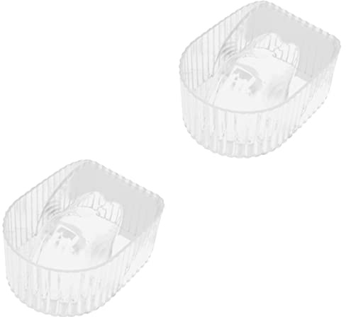 MERRYHAPY 2piezas Bol De Remojo Para Uñas De Herramienta De Manicura Para Salón y Hogar Diseño Ergonómico y Duradero Para Ablandar Cutículas y Limpiar Esmalte Gel