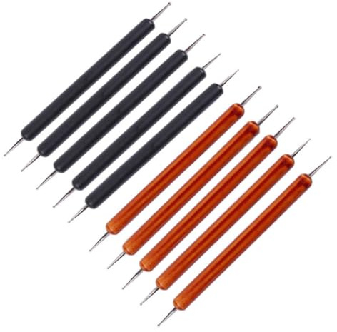FRCOLOR 5 Pz kit di pittura a punti strumenti di disegno artistico strumenti con stilo a sfera nail art pen Penna per nail art strumenti stilo strumenti di pittura Bambù Black