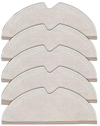 Vuzmode Waschbare Mopptücher, for Xiaomi, for Roborock, S5 Max S6 Pure S6 MaxV S5 S51 S50 S55 Xiaowa E25 E35 Roboter-Staubsauger-Zubehör Roboter-Wischtuch(5pcs)