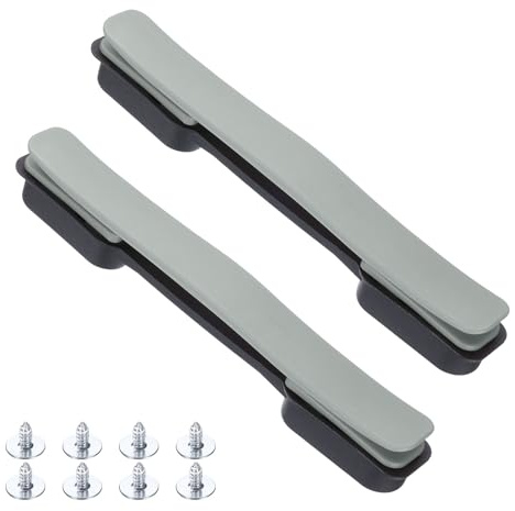 QUARKZMAN 2 Pz 8,5 Pollici Maniglia per Valigia Tracolla Grigio Argento