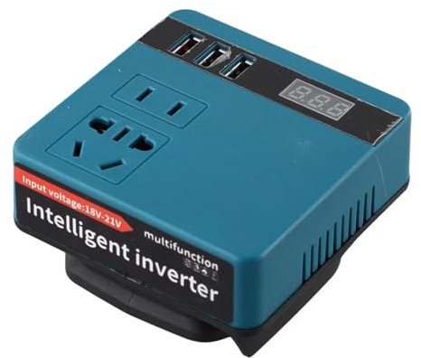 Convertitore Di Potenza A Batteria - Convertitore Da Lavoro All'aperto Con Display Della Corrente, Adattatore Per Caricabatterie Portatile | Presa Alimentata A Batteria Per Campeggio, E Necessi