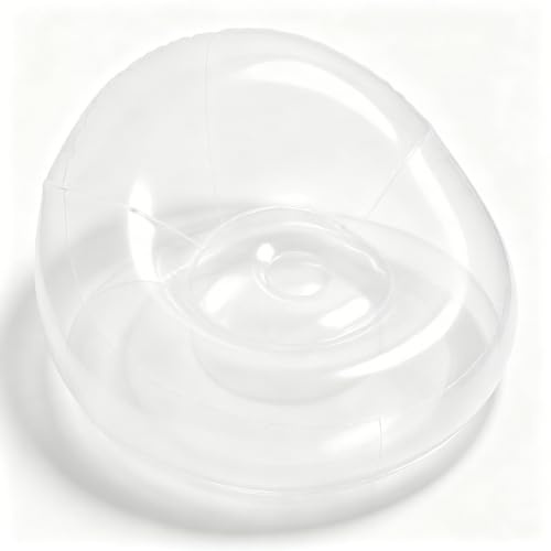 Sxhlseller Transparenter Aufblasbarer Sessel, Klarer Luftsofa Sitzsack für Innen & Außen, Ergonomisch, Leicht Tragbar, für Garten, Party, Strand, Pool, Camping, Schlafzimmer