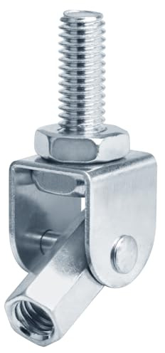 eoere 12 PCS 3/8 Swivel Joint Connector, Adjustable Swivel Attachment Thread Rod Hanger