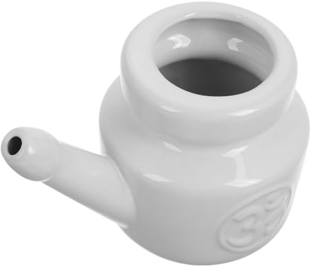 VALICLUD Botella Limpiadora Nasal De Cerámica, Bote Para Enjuague Sinusal, Limpieza Nasal, Tarro De Lavado, Botella De Cerámica Reutilizable, Botella Para Enjuague Sinusal, Limpiador