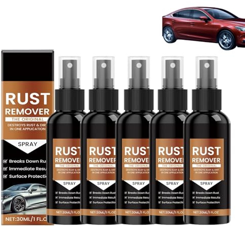 Flugrostentferner Auto,Rostentferner Spray,Rostlöser Spray,Rostschreck,Eisenfleckenreiniger,Entroster Sprays,Rost Entfernen Für Metall,Werkzeuge,Autos,Fahrradkette,Fahrrad(5 Stück)