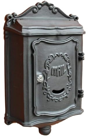 Boite aux Lettres Normalisée, Boîte Aux Lettres Murale, Antique en Fonte D'aluminium, pour Le Bureau Et La Maison Usage Domestique