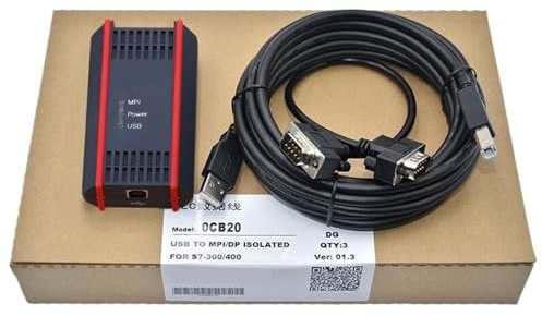 ZRSHCXWS Adaptador de cable USB con aislamiento óptico for comunicación S7-200/300/400 RS485 Profibus MPI PPI de 9 pines 6ES7972-0CB20-0XA0