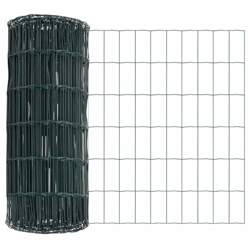 HFXHIJXQ Gartenzaun Grün 250x80 cm PVC-Eisen Modernes Design Robuste Zaunelemente als Sichtschutz Balkon Garten für Hunde Haustier und Outdoor-Bereich
