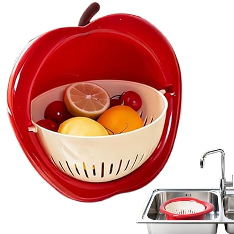 per Lavare Frutta - Passino per Mescolare Multifunzionale Spesso,Scolante per Frutta e Verdura | per Frutti di Bosco Freschi Insalate Pasta Spaghetti e Lattuga