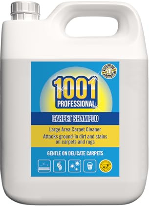 1001 Professional Carpet Shampoo for Carpets and Upholstery 5L (Manual) | Deep Cleaning Carpet & Upholstery Shampoo Specially Designed for Hand Application – Carpets, Rugs and Upholstery And More!