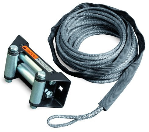 WARN 72495 Accesorio de componente de cabrestante para cuatrimoto: Kit de conversión de Cuerda de Cable sintético con guía de Rodillo: 5/32 Pulgadas de diámetro x 40 pies de Largo