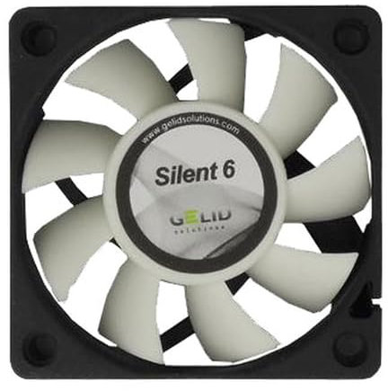 GELID Solutions Silent 6 – 3-Pin fan of 60mm for Standard Case | Silent Operation | Optimized Fan Blades | High Airflow & High Static Pressure