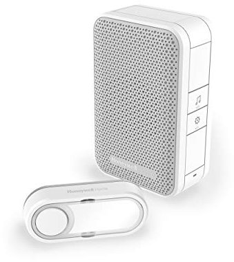 Honeywell Home DC311S Serie 3, Campanello Portatile senza Fili con Pulsante, Bianco