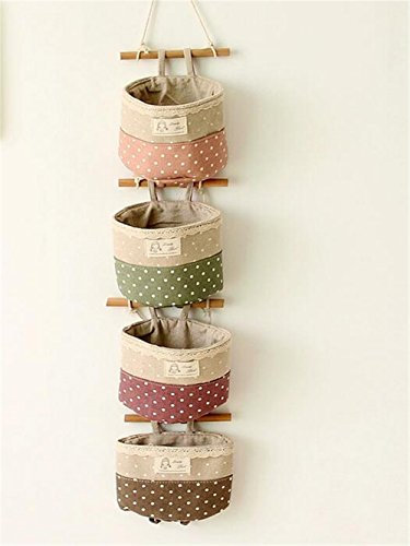 Hängeorganizer,Wand hängenden/CIDBEST® kreativ 4 Tasche Hanging Storage Bag/Hängende Kombination/Wand Hängen Hängeorganizer/Hängende Tasche/Debris Beutel/ Bad Wand Utensilo,Multifunktionale Wohnzimmer Schlafzimmer Hängenden Tasche