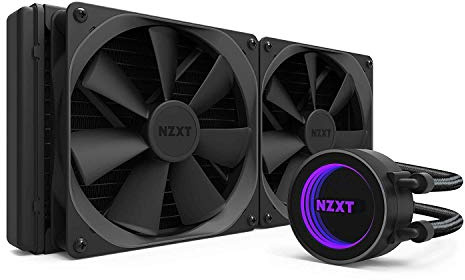 NZXT Kraken X62 280 mm - All-In-One RGB-CPU-Wasserkühlung - CAM-Unterstützung - Infinity Mirror Design - Hochleistungspumpe - Verstärkte, verlängerte Schläuche - 140 mm AER P-Radiatorlüfter