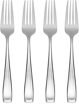Oneida Moda Salad Forks, Stainless Set of 4