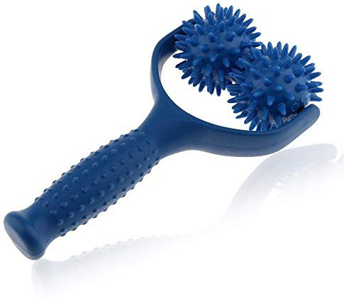 LHKJ Massageroller mit 2 Massagebälle,Massageroller mit noppen für Schulter,Bein,Muskel Entspannen