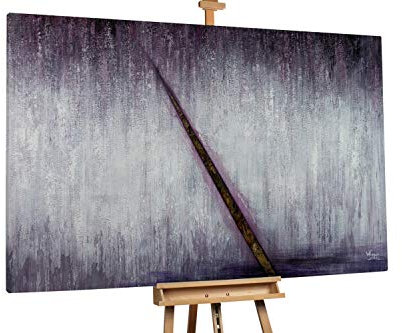 KunstLoft® XXL Gemälde 'Zepter der Sinne' 180x120cm | original handgemalte Bilder | Abstrakt Modern Braun Grau | Leinwand-Bild Ölgemälde einteilig groß | Modernes Kunst Ölbild