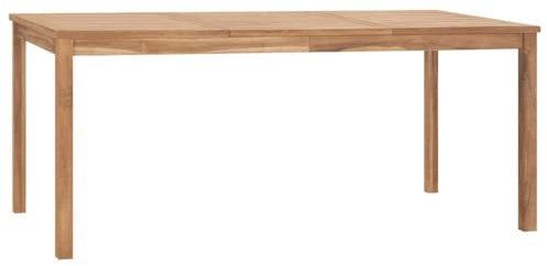 vidaXL Trädgårdsbord 180x90x77 cm massiv teak