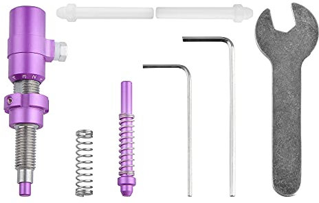 AMEYXGS Bogenschießen Cushion Plunger Screw-In Druck Button Federspannung Plunger Aluminium Pfeilauflage für Recurve Bows Zubehör (lila)