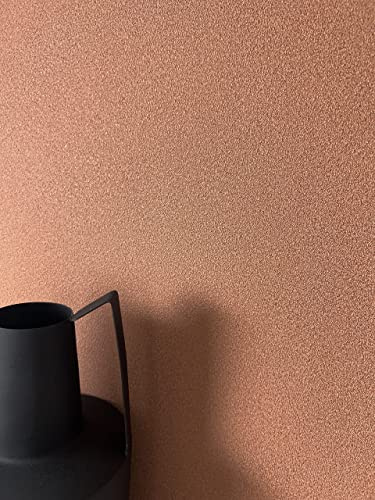 NEWROOM Papier peint Bronze Couleur Unie Intissé - Moderne Cuivre Rouge Structure Monochrome Couleur Unie