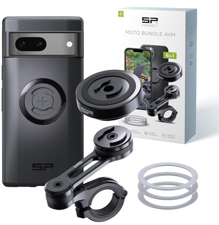 SP CONNECT Moto Bundle mit Anti Vibration Module | SPC+ | kompatibel mit Google Pixel 7 | Handyhalter für Motorrad Bike Moped Roller | Gadget Halterung für Navi