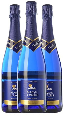 Mar de Frades Albariño Brut Nature Rías Baixas 75 cl Espumoso blanco (Caja de 3 Botellas de 75 cl)