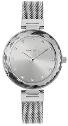 JACQUES LEMANS - Armbanduhr Milano - Quartz Uhrwerk - Gehäusedicke: 7.5 mm - Edelstahl - 5 ATM