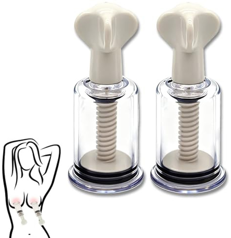 Pussy Pump, Clitoral Pump Stimulator Nipple 2 Pcs Suckers Set Vagina Pumps Sexual Pleasure Tools for Women Couples Clitoral Suction Enhances Female Sexual Pleasure Nipple Sucker Adult Sex Toys