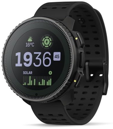 SUUNTO Vertical Solar GPS Adventure Watch, Activity Tracker w/Dual-band GNSS & Offline Maps, Solar Charging for 1yr Daily Use, Supports 95+ Sports, Training Metrics & Recovery Insights, Steel Black