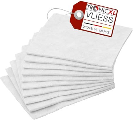 TronicXL 10 Stück Gastro Vlies Allzwecktücher Feucht & Trocken Allzwecktuch Putztuch Spültuch weiß Tuch Tücher Putzen Haushaltstücher Wischtücher