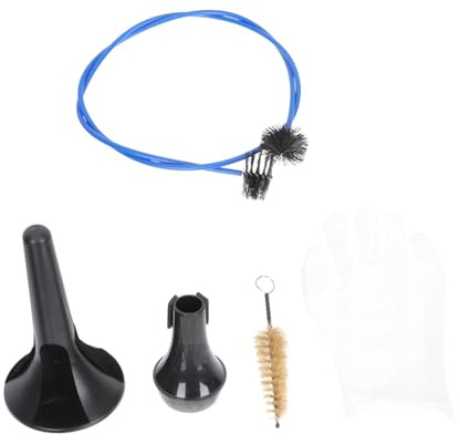 Toyvian Trompetenreinigungsset mit Flexibler Reinigungsbürste für Blasinstrumente Made Of Aluminum And Plastic Suitable For Cleaning Trumpets Horns And Saxophones Gently Without Damage