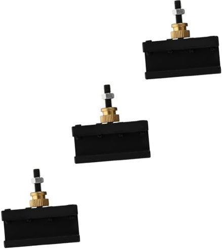 UKCOCO 3stücke Mini Drehmaschine Werkzeughalter Kit Aus Aluminiumlegierung Schnellwechsel Werkzeughalter Für Präzises Drehen Fräsen Und Knurling