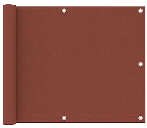 Balkonblende Terrakotta 75x500cm Oxford Stoff