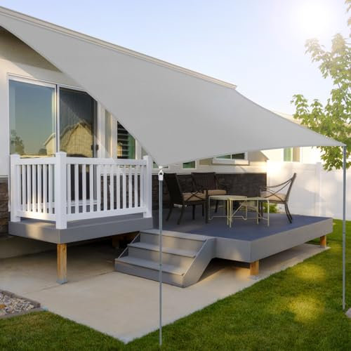 Vela Ombreggiante Rettangolare 2x3 m Protezione UV al 99% Impermeabile Tenda a Vela Dissipazione Rapida del Calore Resiste a Forze di Trazione Elevate Tenda Ombreggiante per Patio Giardino Esterno