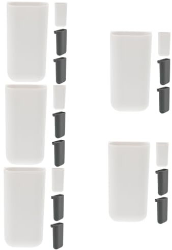EXCEART 20pièces Support De Crayon Adhésif Pour Moniteur Ordinateur Organisateur De Bureau Multifonctionnel Blancs Rangement Pratique Pour Crayons Et