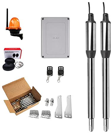 Apriporta, Controllo Wifi Attuatore Lineare Elettrico Motore 300kgs Motore Automatico Apri Cancello Battente App Opzionale for La Sicurezza Domestica/Fattoria/Garage/Affari Per controllo accessi(Kit-B