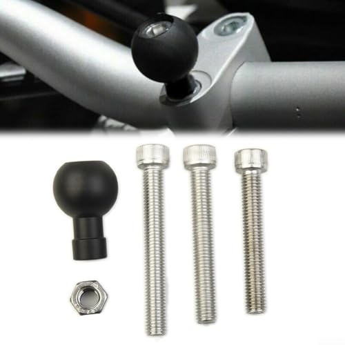 Motorrad Lenker Top Clamp Adapter mit 1 Zoll Kugel und M8 Schrauben für RAM Halterungen