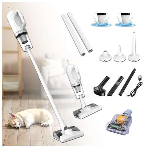 LRF-yxkj Aspira E Lava Pavimenti Casa 5 in 1 Batteria Portatile Ricaricabile, Scopa Vapore Senza Fili per Pulizia Domestica/Capelli/Polvere/Lavapavimenti