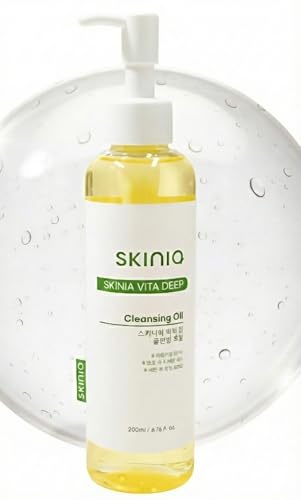 Skinia Vita deep Cleansing Oil for Face, Makeup Blackhead Remover, Korean Skin Care, 6.76 fl oz