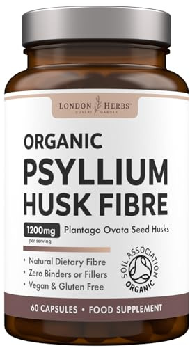Organic Psyllium Husk 60 Capsules